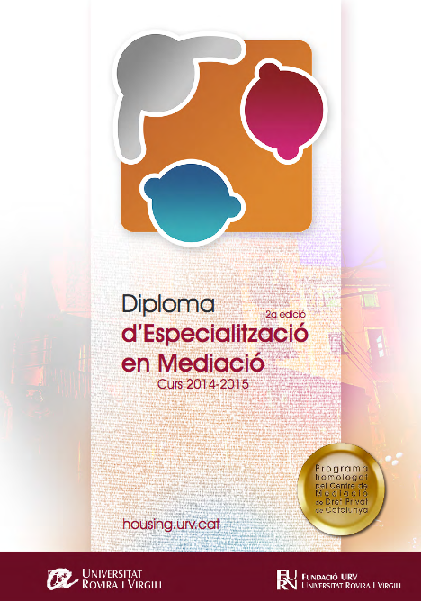 Inauguración curso académico 2014-15 del Diploma homologado de Especialización en Mediación