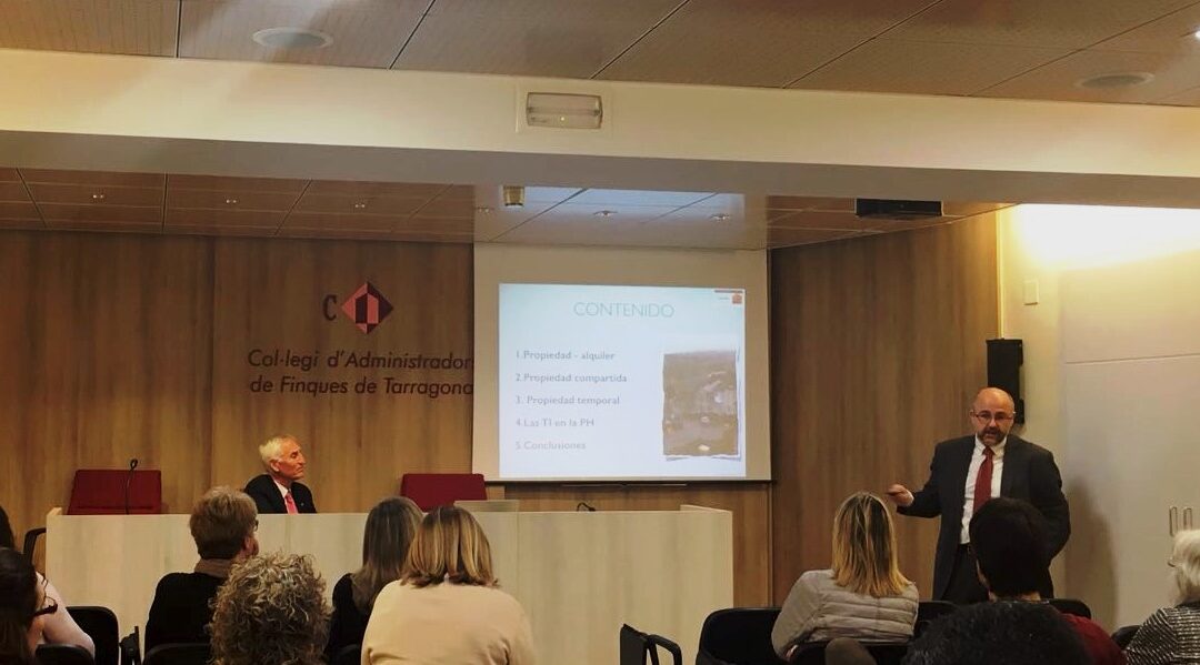 Conferència de Tinences Intermèdies al Col·legi d’Administradors de Finques de Tarragona