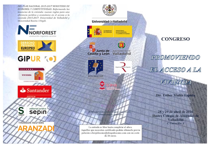 CONGRESO »PROMOVIENDO EL ACCESO A LA VIVIENDA»