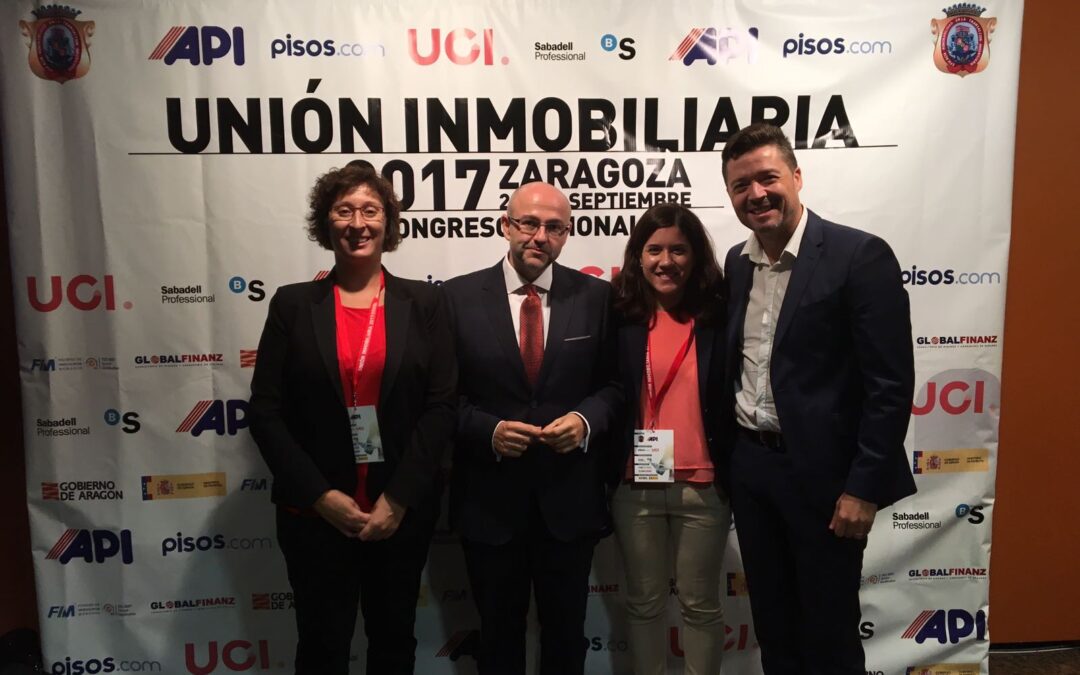 Presencia de la Cátedra UNESCO de vivienda en el Congreso Nacional de Agentes de la Propiedad Inmobiliaria en Zaragoza los días 28 y 29 de septiembre de 2017