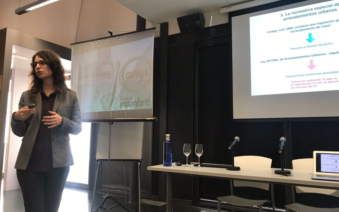 Researchers of the UNESCO Housing Chair participated at the workshop of Mambre Foundation (Fundació Mambré)