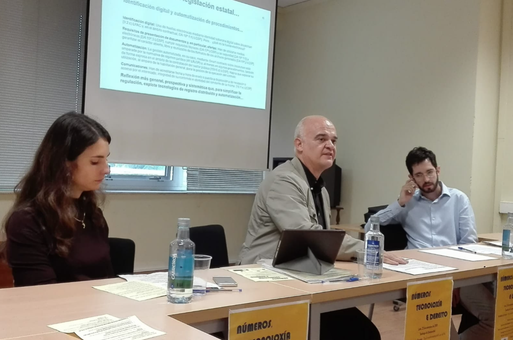 Participación en un seminario en la Universidad Santiago de Compostela