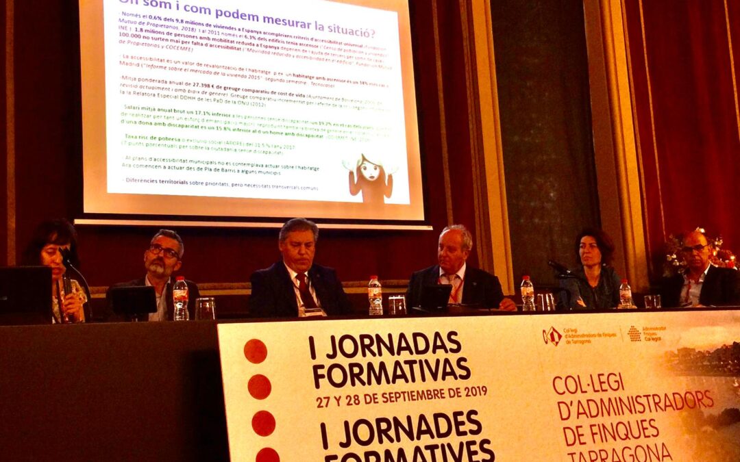 I JORNADAS FORMATIVAS DE COLEGIO DE ADMINISTRADORES DE FINCAS DE TARRAGONA