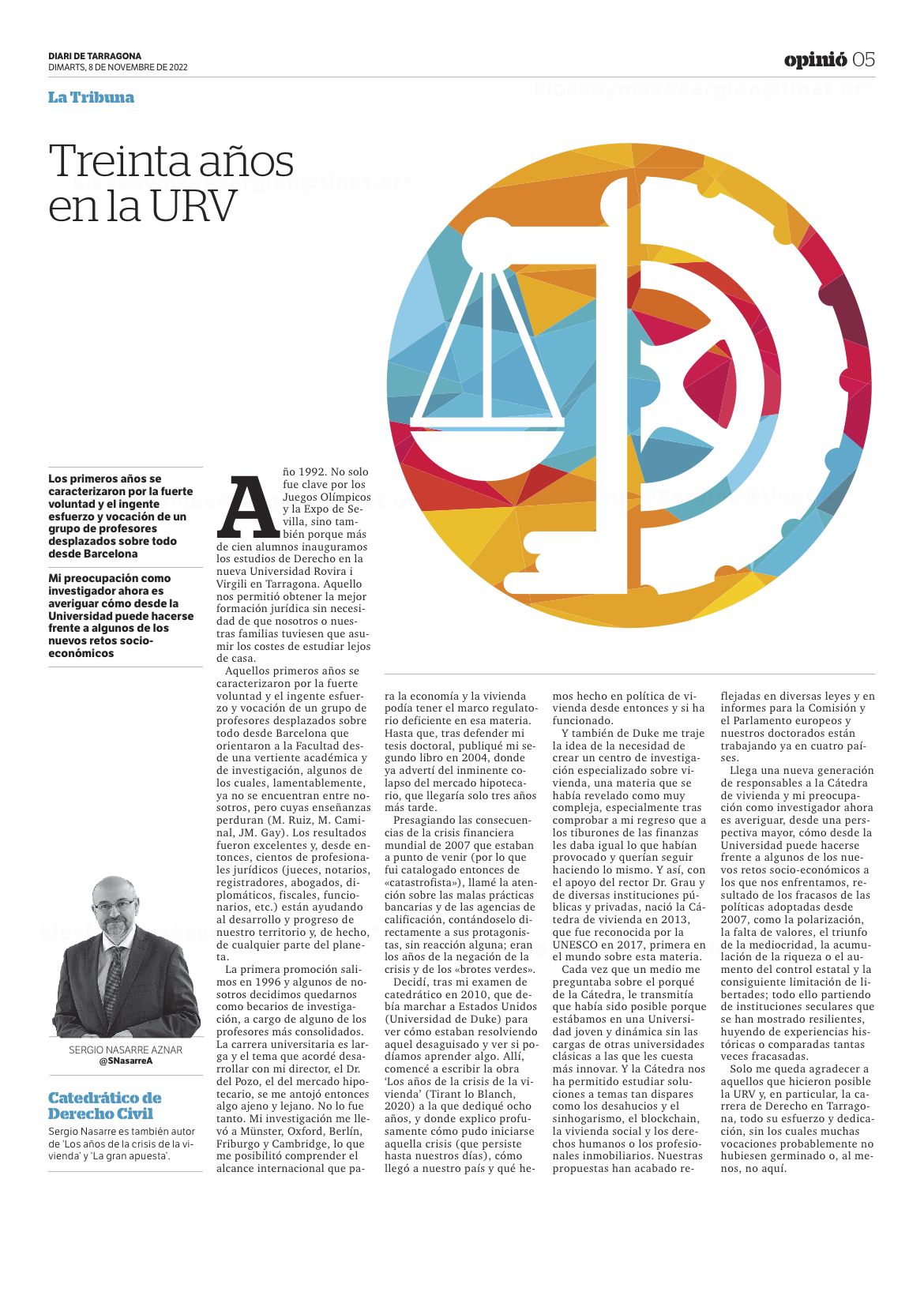 Newspaper Diari de Tarragona