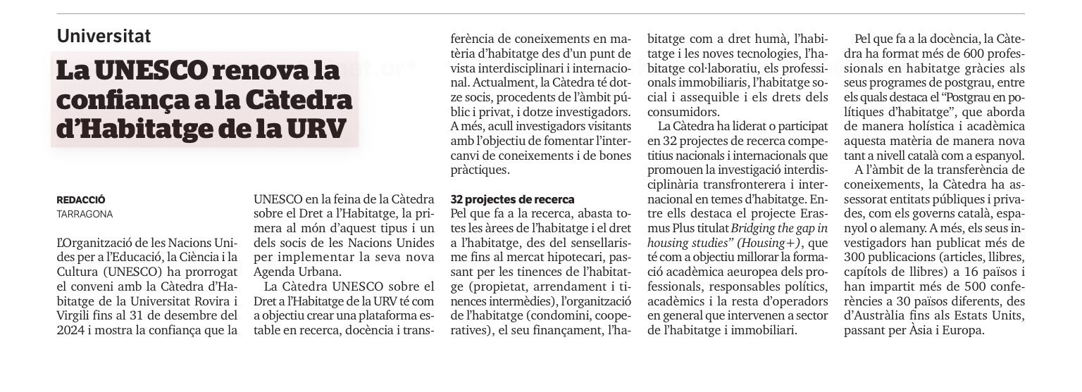 Extension of the agreement with the UNESCO