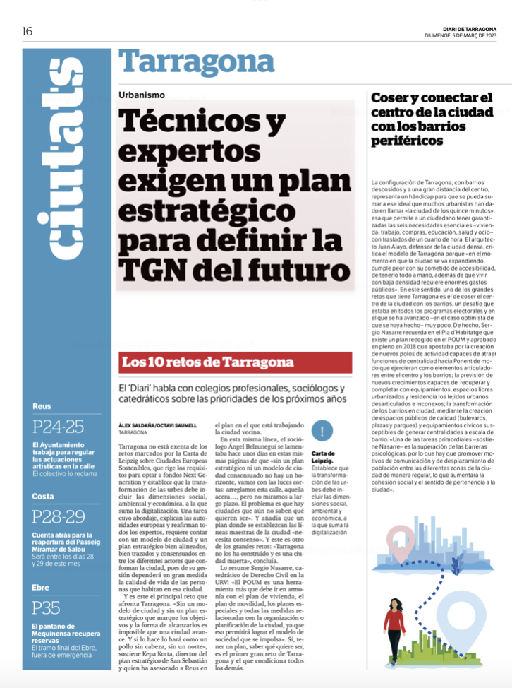 Newspaper Diari de Tarragona