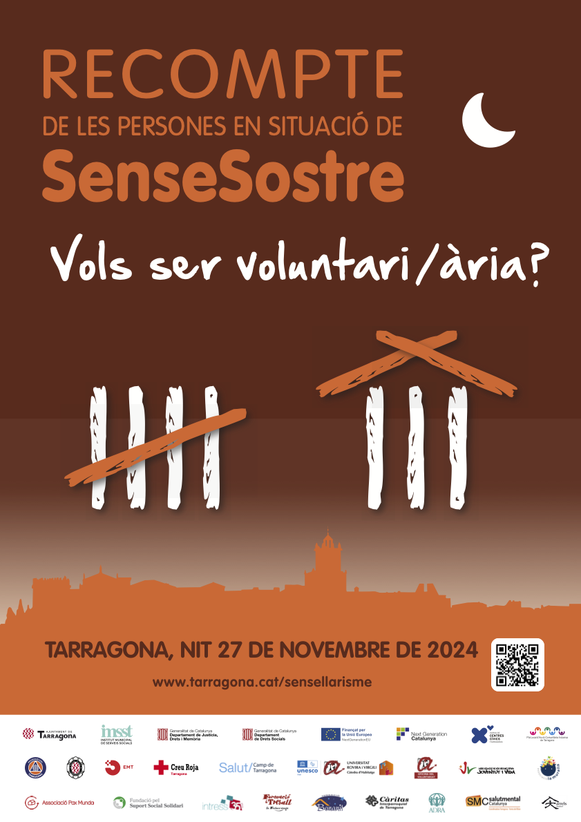 Count of homeless people in Tarragona