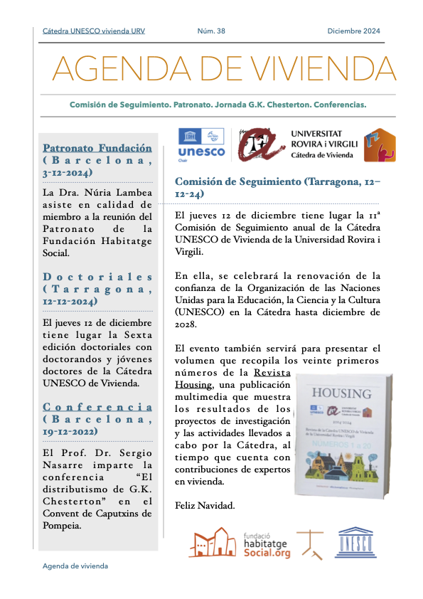 Agenda of the Chair