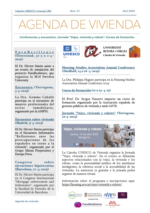 Agenda of the Chair