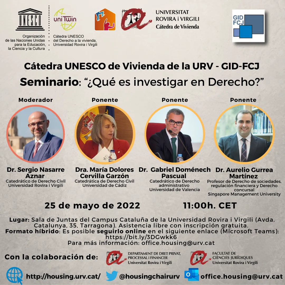 Seminari “Què és investigar en Dret?”