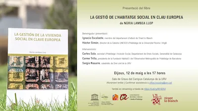 Presentació del llibre “La gestión de la vivienda social en clave europea”